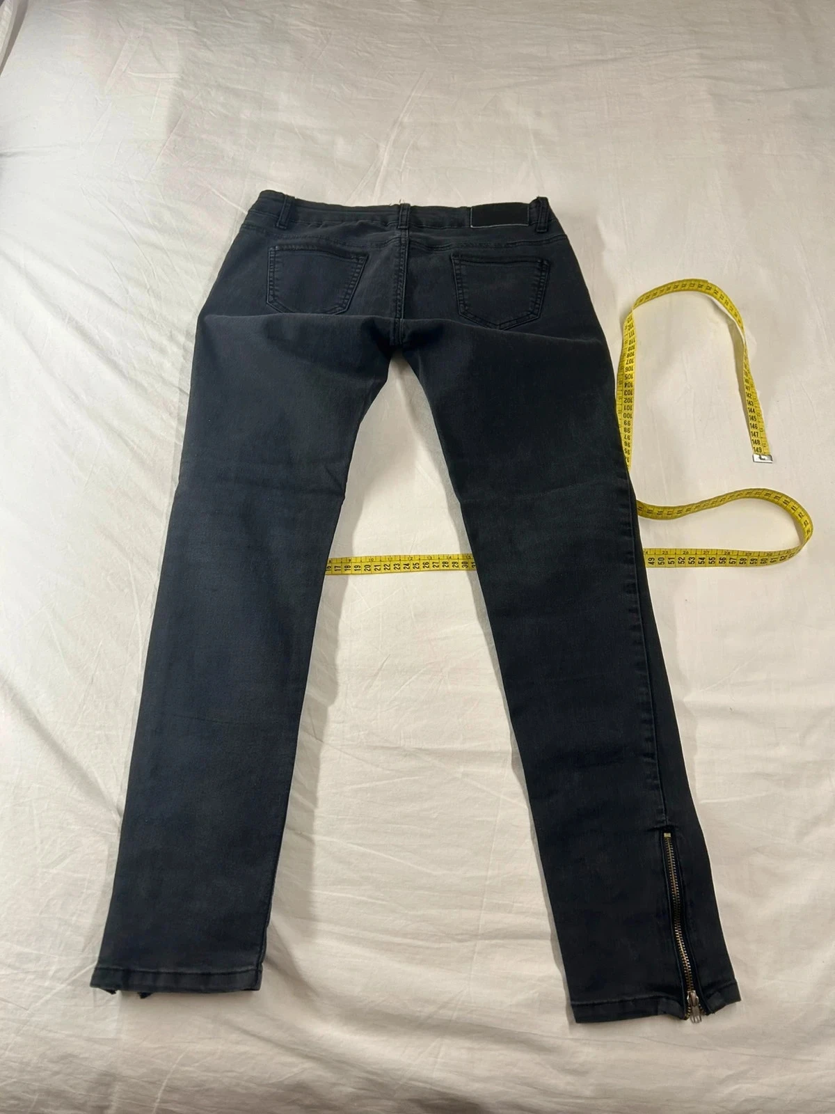 Zwarte slim vintage jeans – photo 8